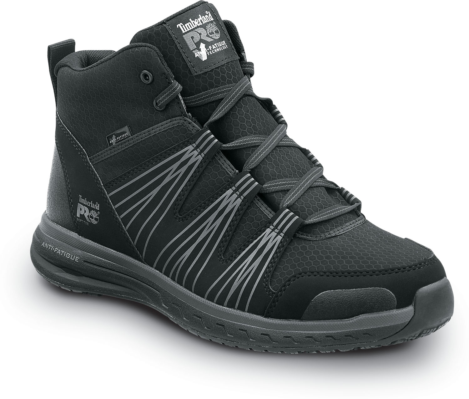 STMA2BWE Men's Powerdrive MaxTRAX® Soft Toe High-Top Athletic