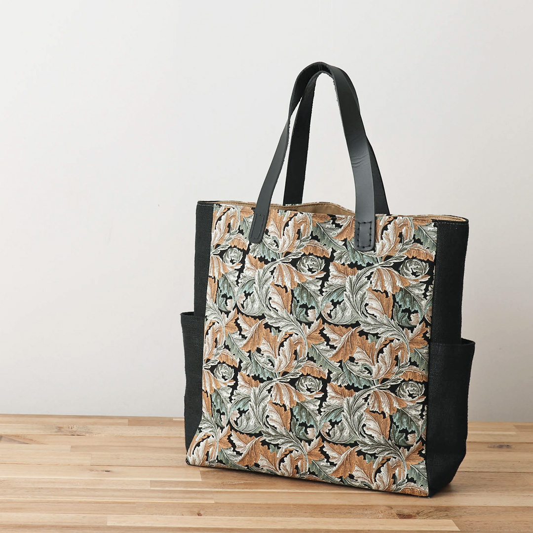 寸法図【NO.3131】サイドポケット付きトートバッグ [M便 0/1]の通販