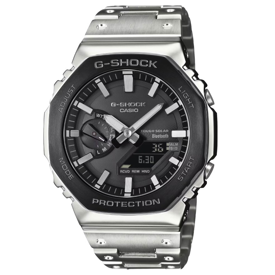 カシオ“G-SHOCK”フルメタル新作【ブラック仕様八角形ベゼル】全3機種