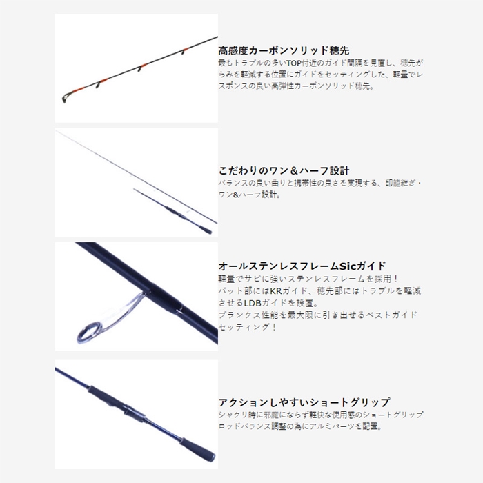 クレイジーオーシャン オーシャンブレイド OBL-65ML エギングロッド