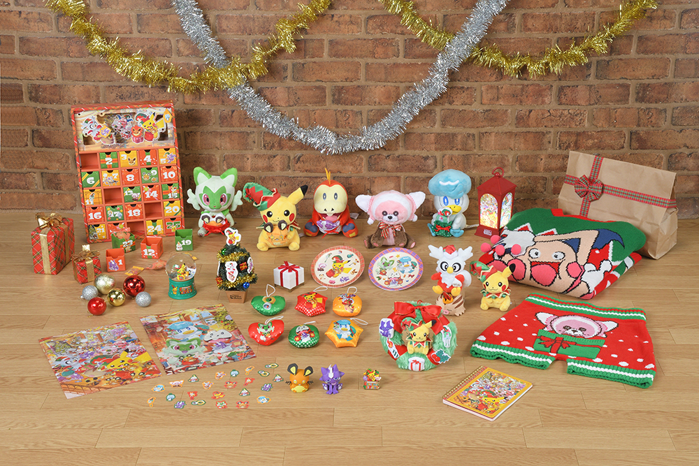 ポケモンたちのクリスマスをテーマにしたグッズが、ポケモンセンターに