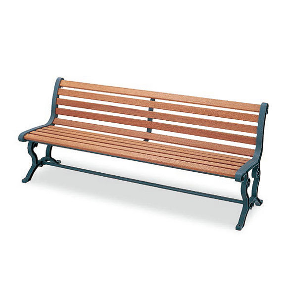 山崎産業 ベンチYB-78L-WN(背付肘なし) - 屋外にも設置できる天然木