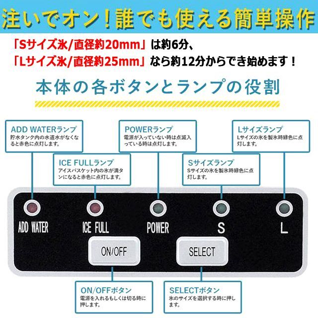 最短6分で氷ができてくる！新型高速製氷機「氷ドンドン コンパクト