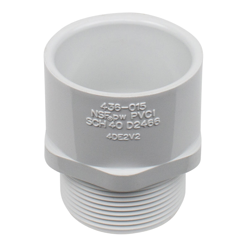 Spears 436-015 - 1-1/2 In PVC MALE ADAPTER MPTXSOC SCH40 – Pool Geek