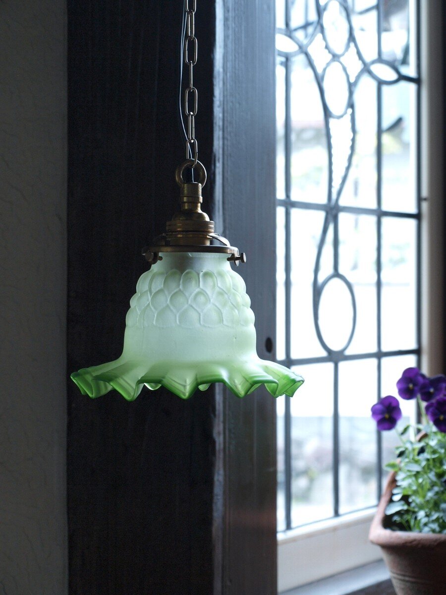 ペンダントランプ - フロストガラス(36-23-44-2) | アンティークハウス