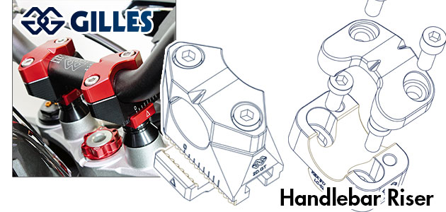 ギルズ ハンドルバーライザー for Kawasaki