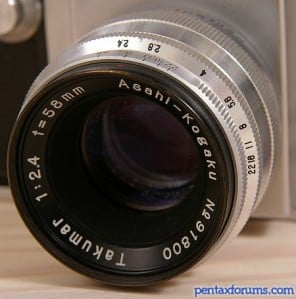Takumar 58mm F2.4 Reviews - M37 Screwmount Prime Lenses - Pentax