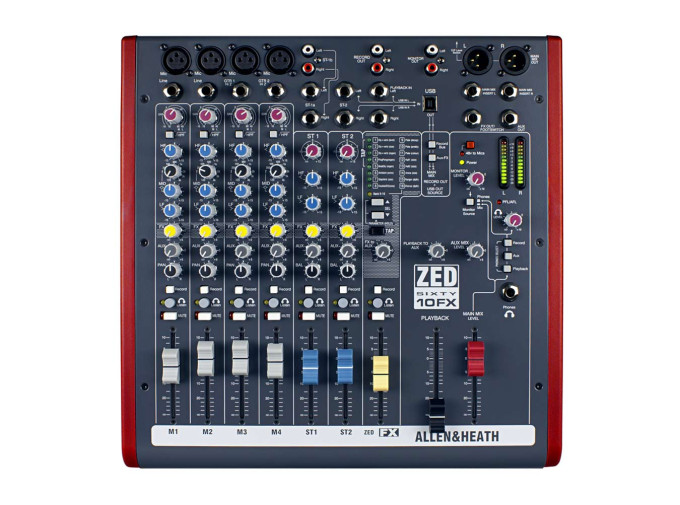 Allen & Heath ZED60-10FX 10-Channel Mixer - Perfect Circuit