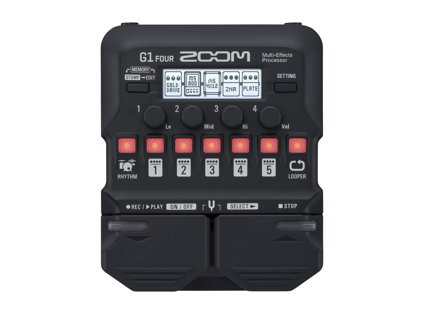 Zoom G1 FOUR Guitar Multi-Effect Pedal - Perfect Circuit