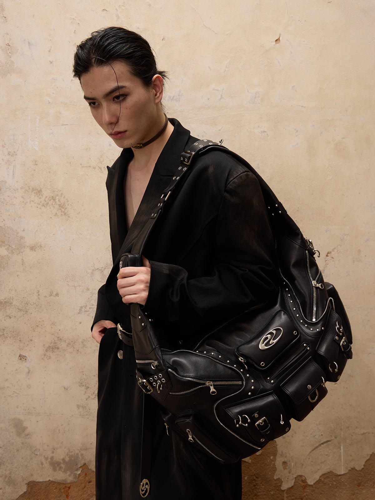 パーソンソウル シープスキン ショルダーバッグ - personsoul