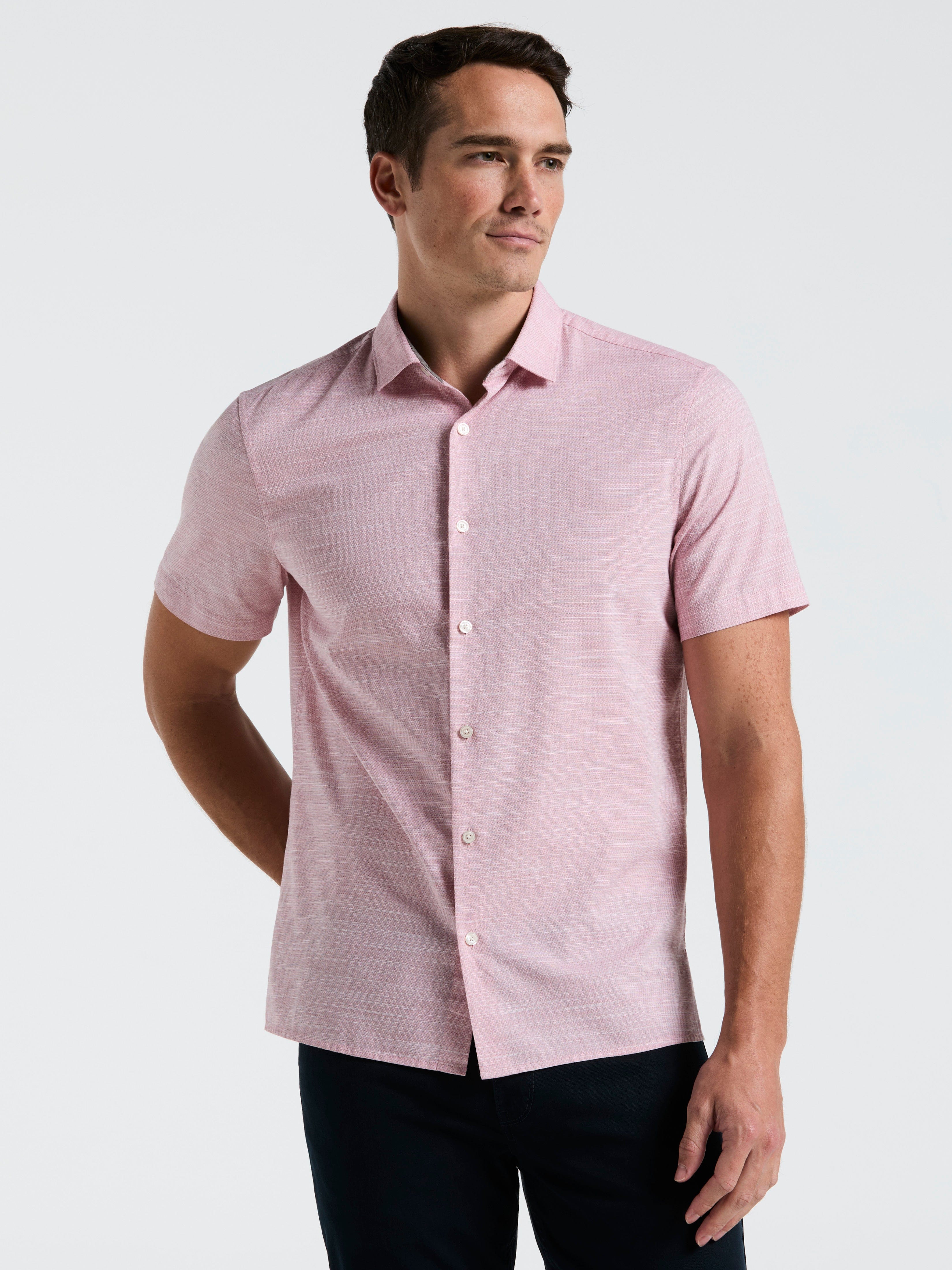 Cotton Dobby Shirt – Perry Ellis