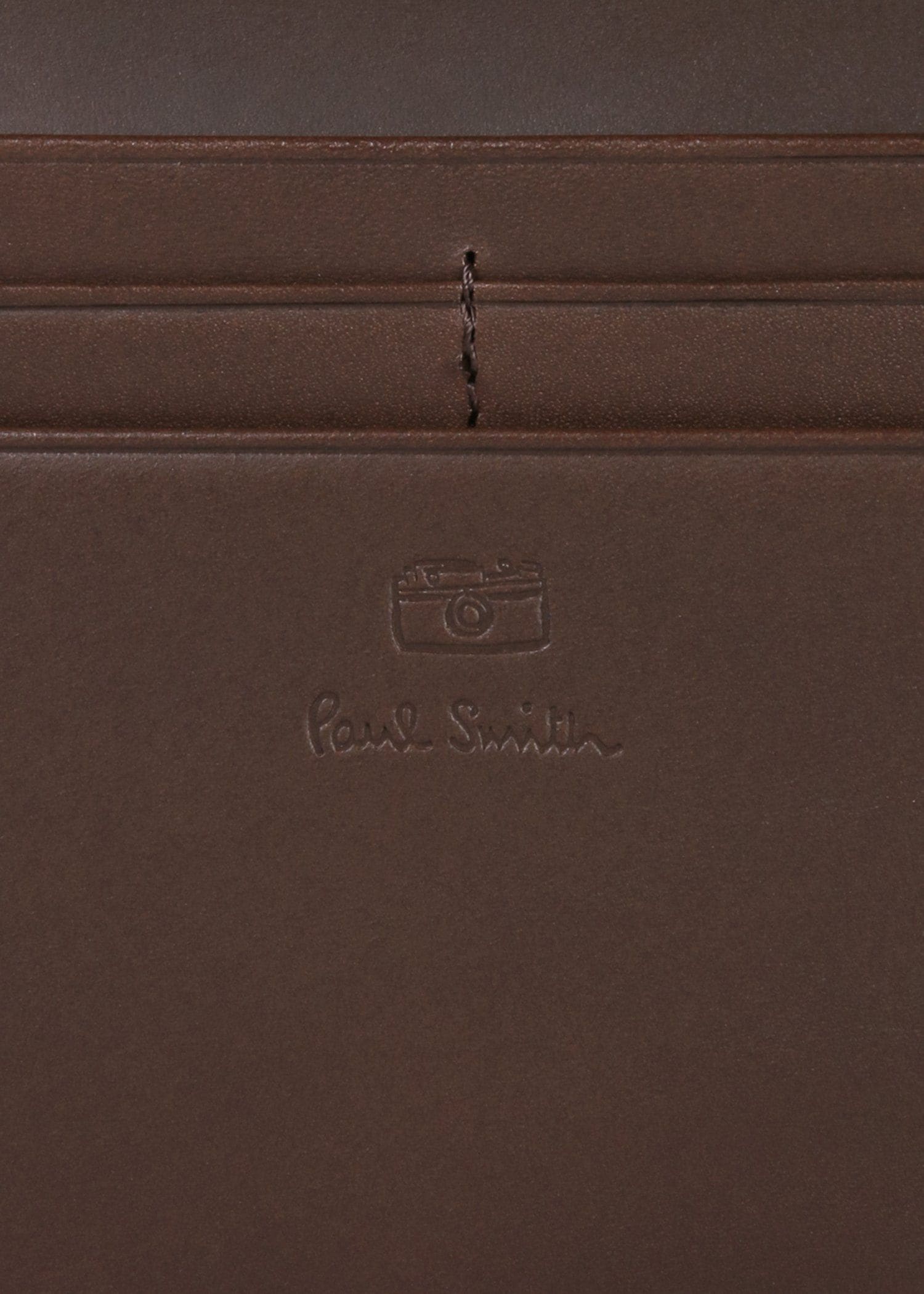 ベジタンストライプトリム 長財布（ダークブラウン） ｜ポール・スミス