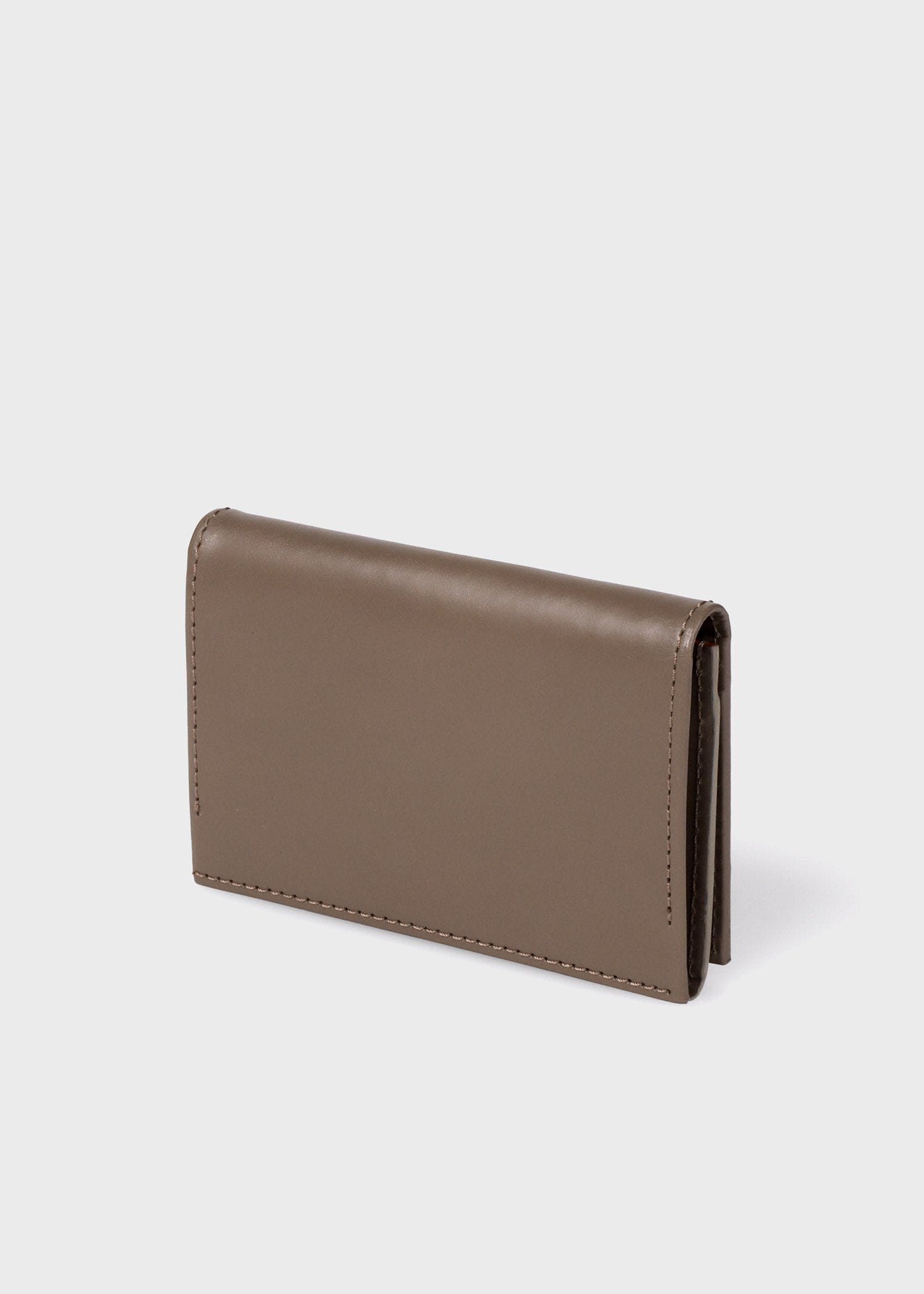 ストライプカラードエッジ 名刺入れ（グレイッシュベージュ） ｜ポール