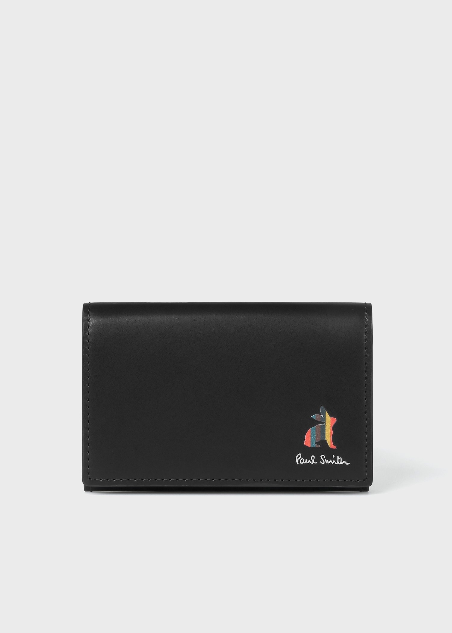 マーケトリー ブライトストライプ ラビット 名刺入れ（ブラック