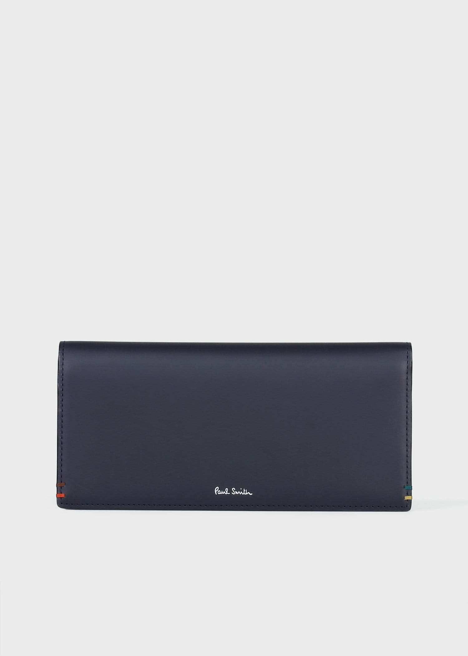 ハイライトステッチ 長財布（ネイビー） ｜ポール・スミス