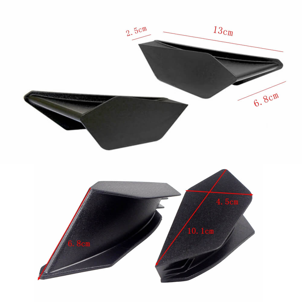 Carbon MotoGP Style Aero Dynamic Broken Wind Wing Kit Fixed