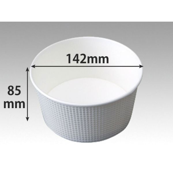 どんぶり容器 SMP-565E-2 白無地 本体 東罐興業 | テイクアウト容器の