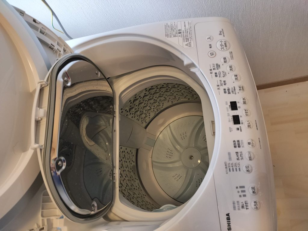 ナナメドラム洗濯機からタテ型洗濯乾燥機 温か抗菌メガシャワー洗浄で