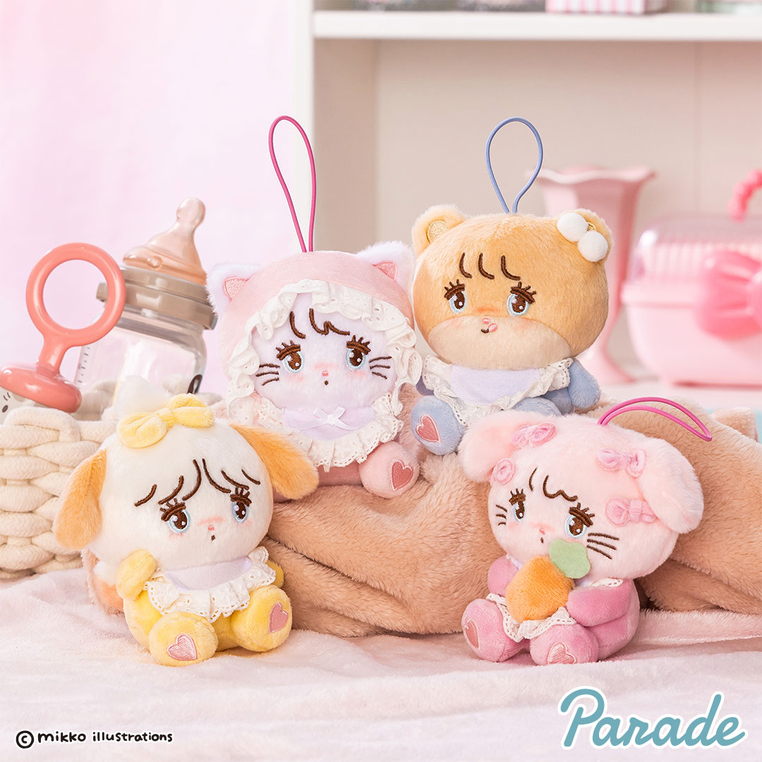 mikko characters ふわふわBABYマスコット | 商品紹介 | 株式会社
