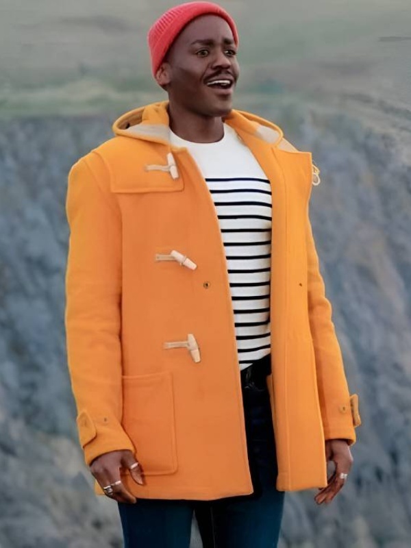 Doctor Who S14 Ncuti Gatwa Duffle Coat - Paragon Jackets