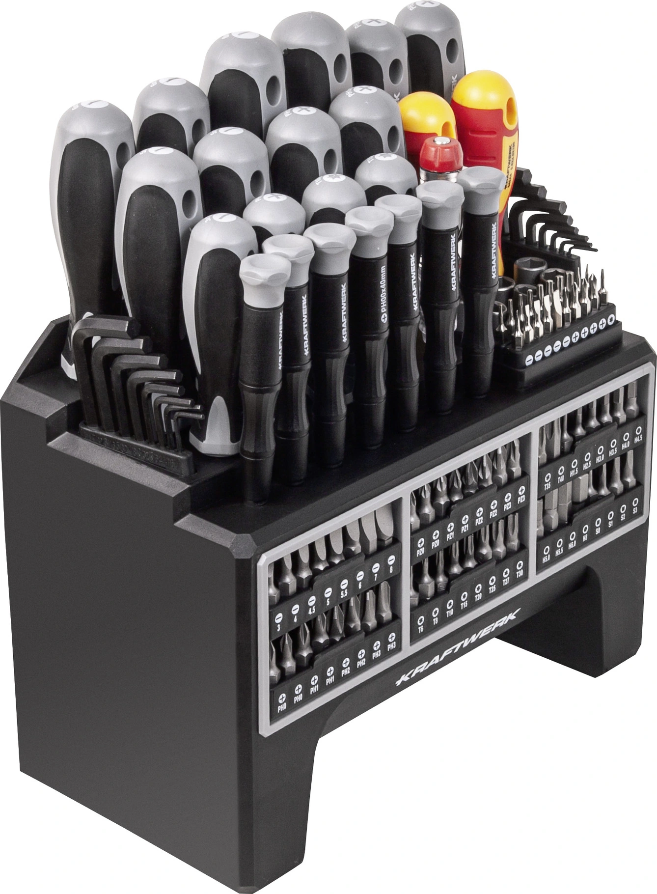Screwdriver and bit set, 114 pieces - parts-center ag