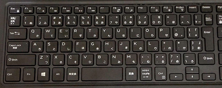 Inspiron 15 3000（AMD）こと、Inspiron3565のキーボード