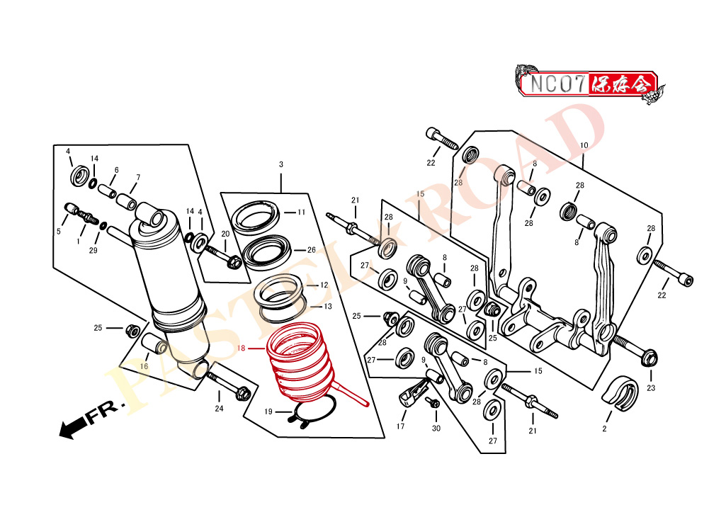 CBX400F復刻リヤショックブーツASSY / パステルロードオフィシャルサイト