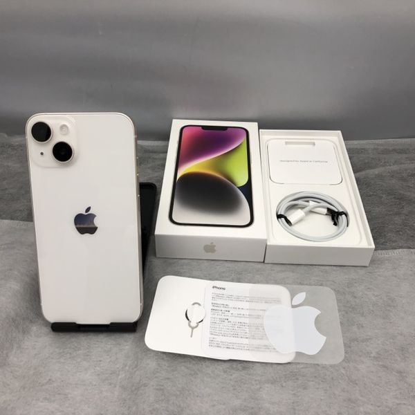 APPLE 〔中古〕iPhone14 128GB スターライト MPUQ3J/A 楽天（中古保証1