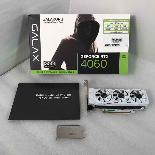 玄人志向 〔中古〕GeForce RTX 4060 GK-RTX4060-E8GB/WHITE/LP(中古