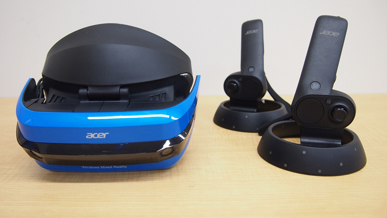 5万円台で買えるWindows Mixed Reality対応ヘッドセット「Acer AH101