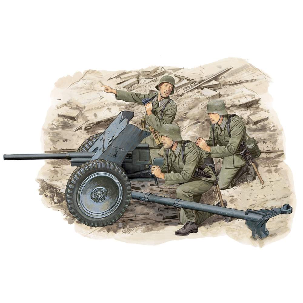 プラモデル :: 軍用車両 & 武器 :: WW.II ドイツ軍 3.7cm Pak35/36 w/砲兵