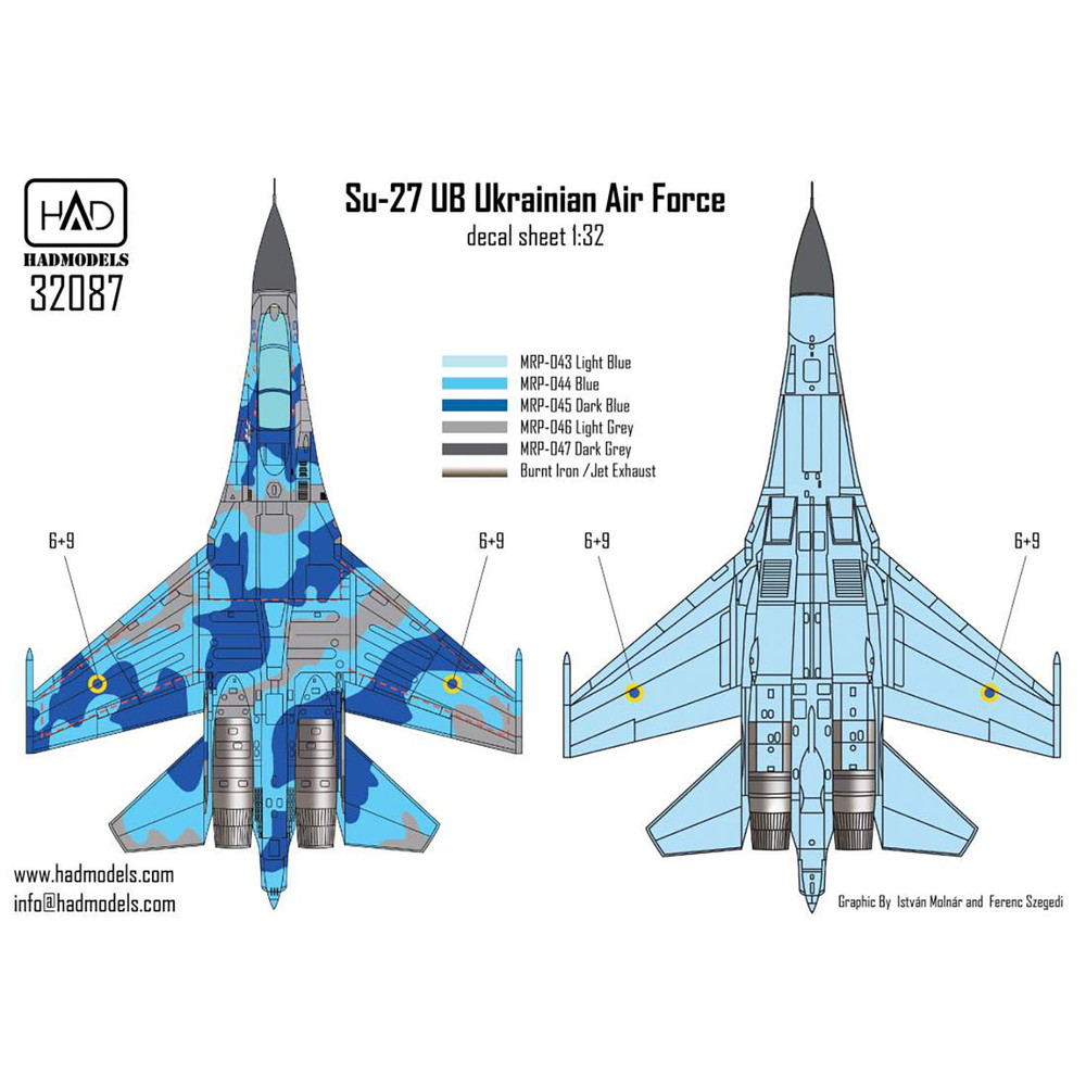デカール・エッチング :: 飛行機用デカール :: ウクライナ空軍