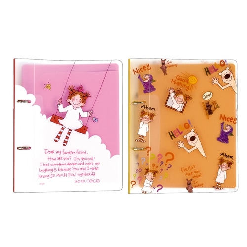 COCOちゃん 2穴バインダー A5サイズ(ピンク): 通常| プラザオンライン