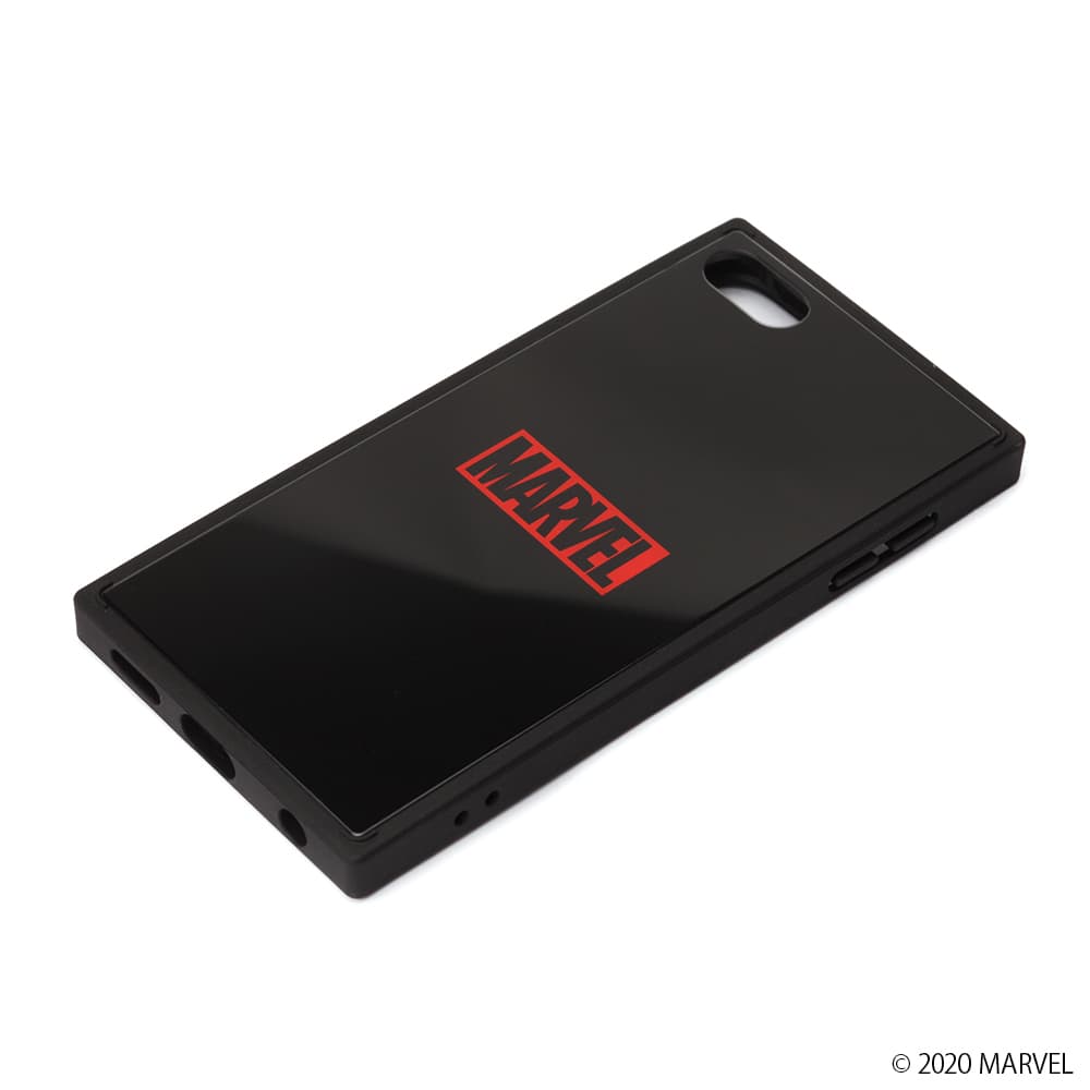 iPod Touch(第5/6/7世代)用 ガラスハイブリッドケース [ロゴ/ブラック