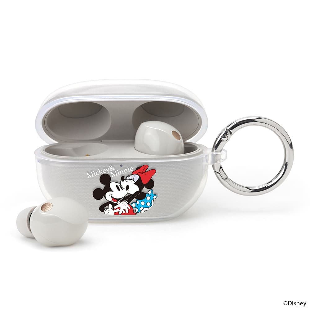 WF-1000XM5用 クリアソフトケース [ミッキーマウス＆ミニーマウス