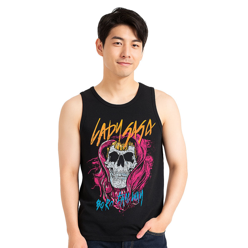LADY GAGA レディーガガ - Skull / タンクトップ / メンズ 【公式
