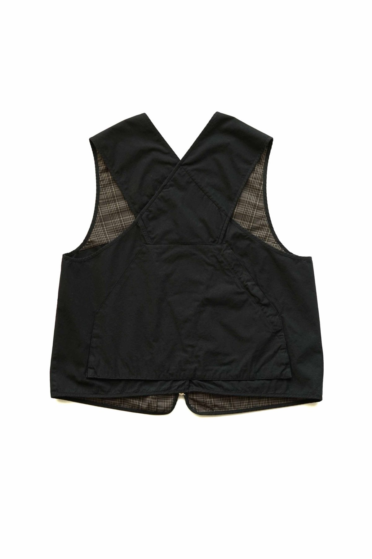 OLD JOE - PATINA NEP CLOTH FILED VEST -BLACK – PHAETON