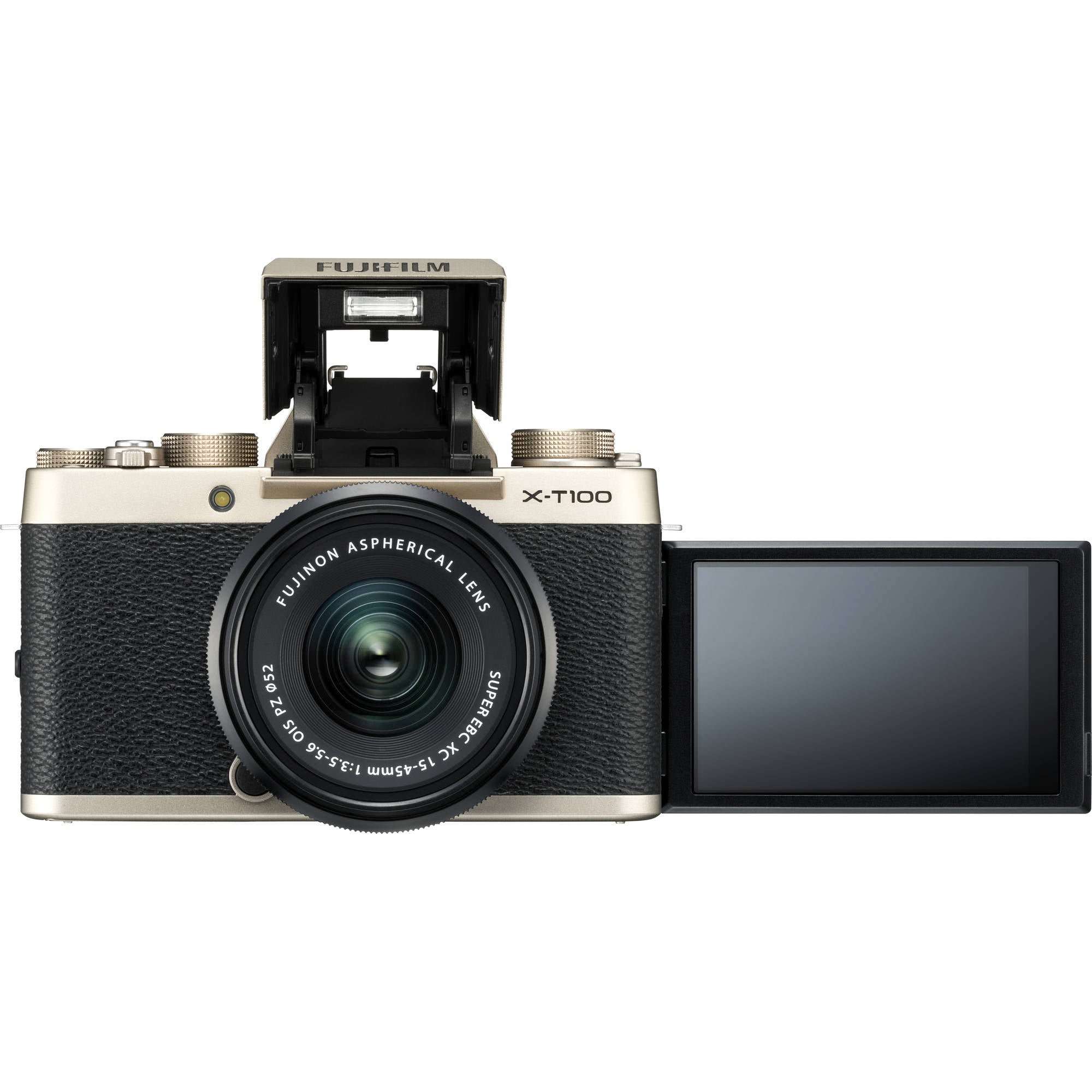 FUJIFILM X-T100 Mirrorless Digital Camera with 15-45mm Lens