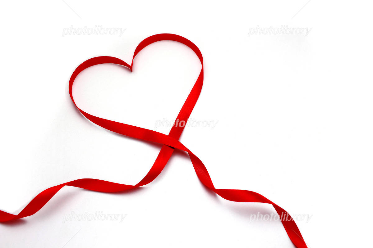 ハート型のリボン 写真素材 [4912241] - フォトライブラリー