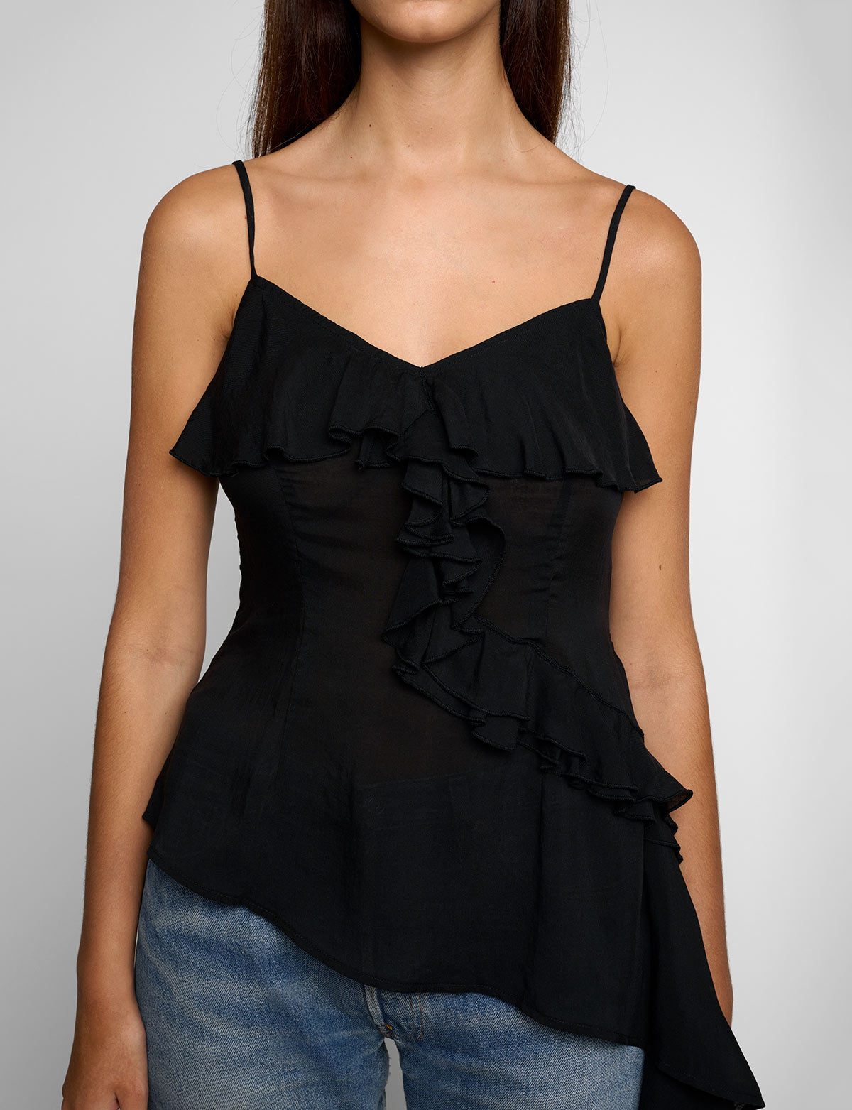 Leonie Ruffled Cascade Top