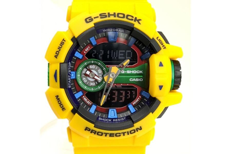 カシオ ジーショック GA-400-9AJF イエロー クォーツ 腕時計 アナデジ