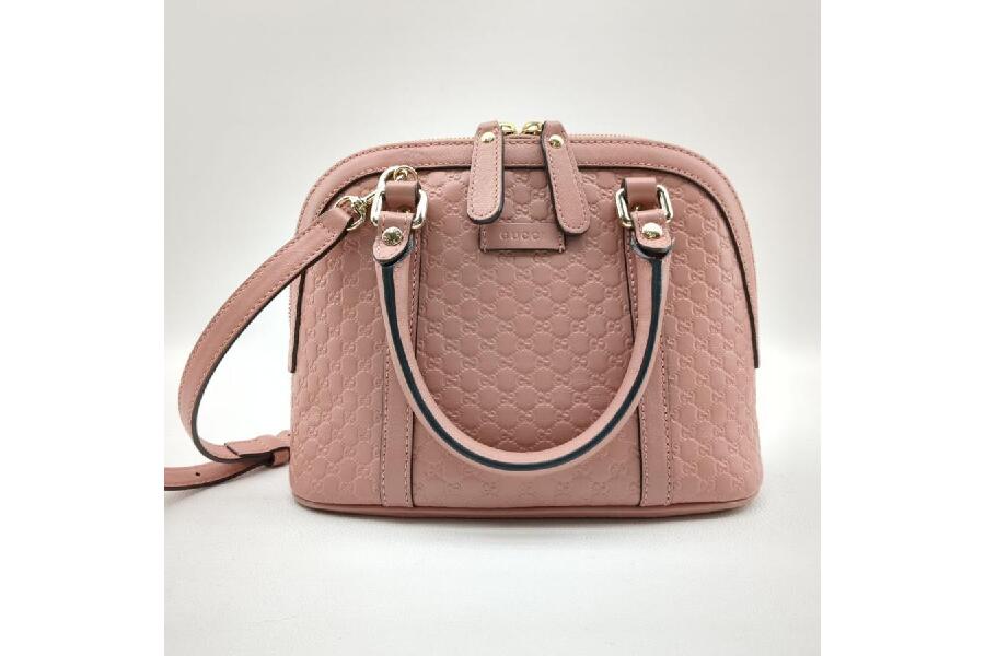 グッチ ショルダーバッグ マイクログッチシマ ピンク 449654.493075