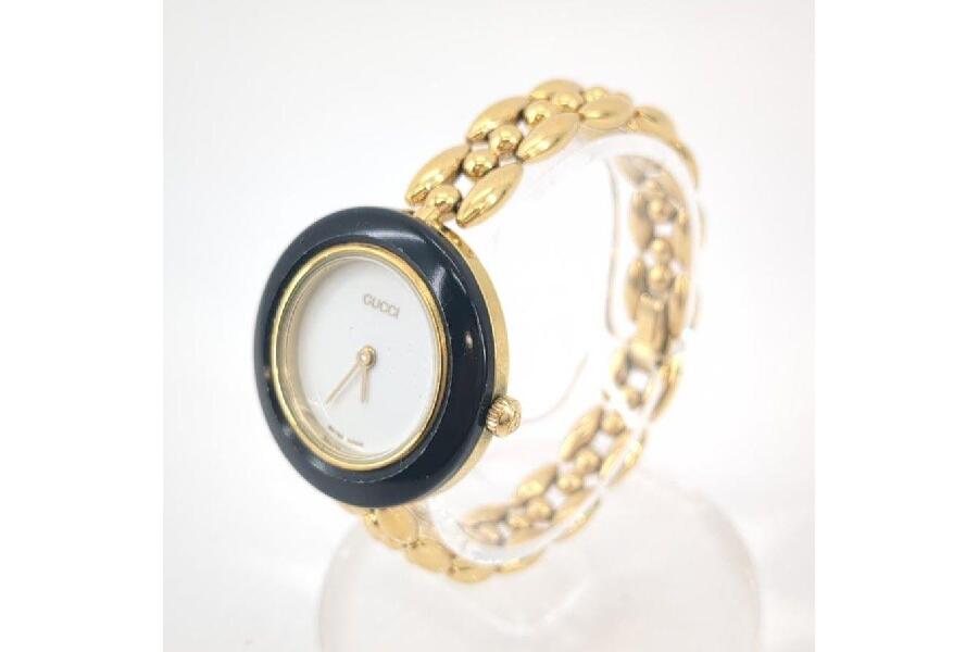 グッチ チェンジベゼル 11/12.2 クオーツ レディース 腕時計 ホワイト