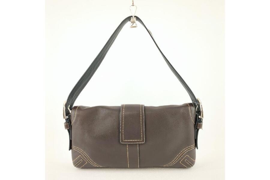COACH コーチ ワンショルダーバッグ ブラウン ソーホー 8A05 レザー