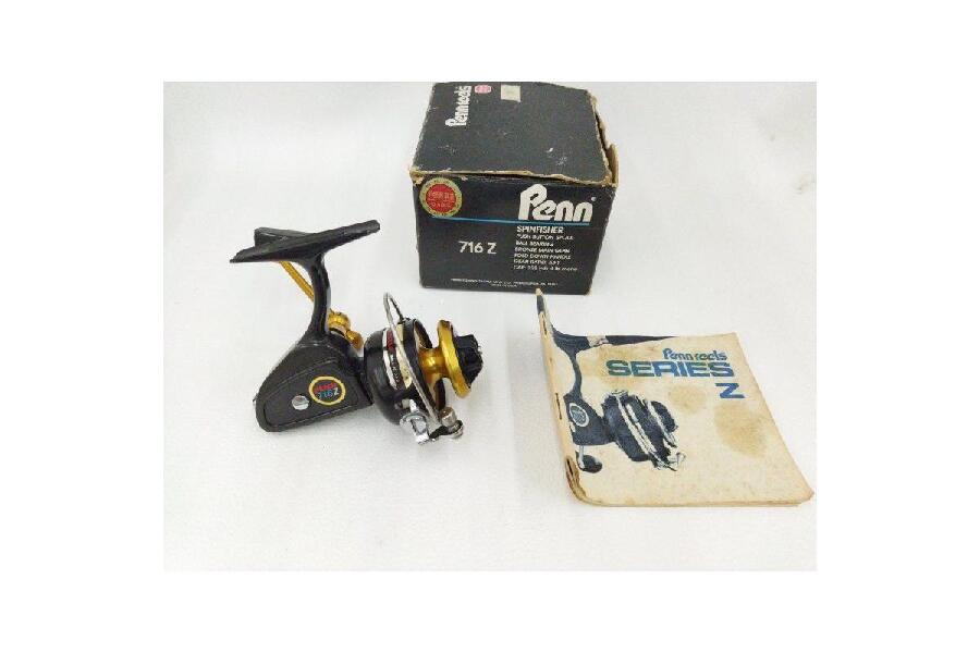 中古 Penn 716Z スピニングリール MADE IN USA 取扱説明書 箱付属 ペン