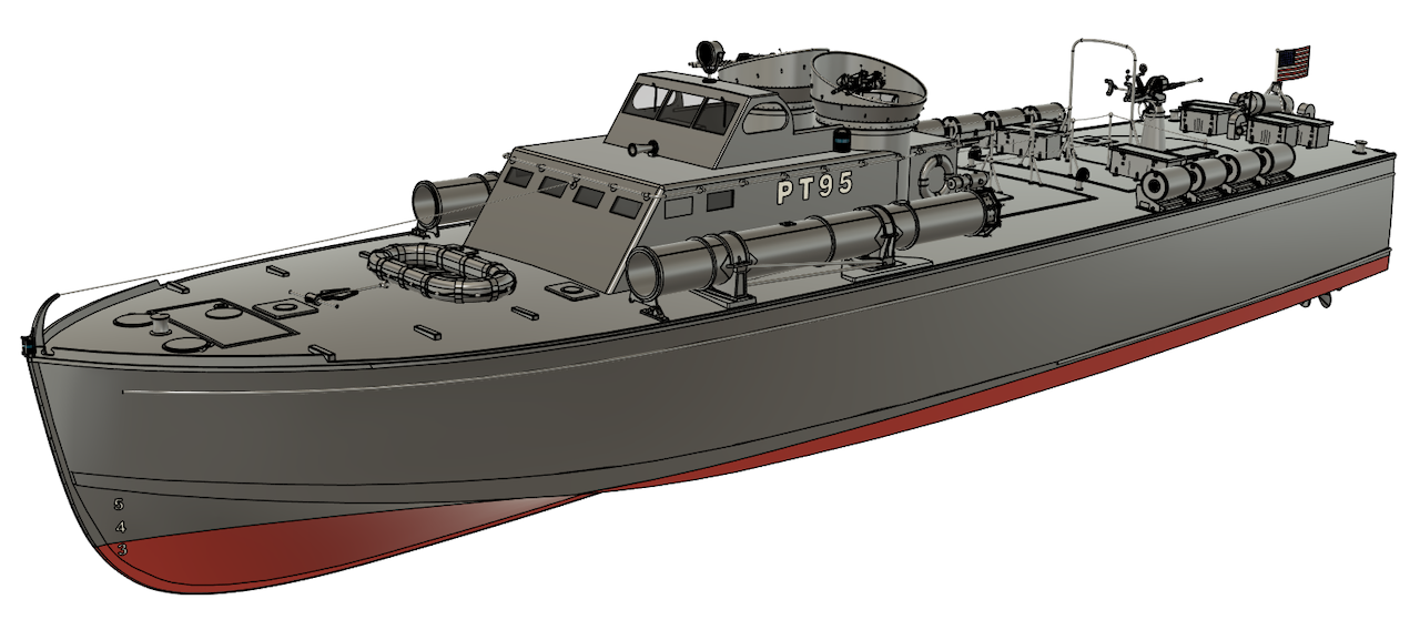 Huckins 78' (PT95) Deck Kit - PT-Boat.com - John Drain's Model