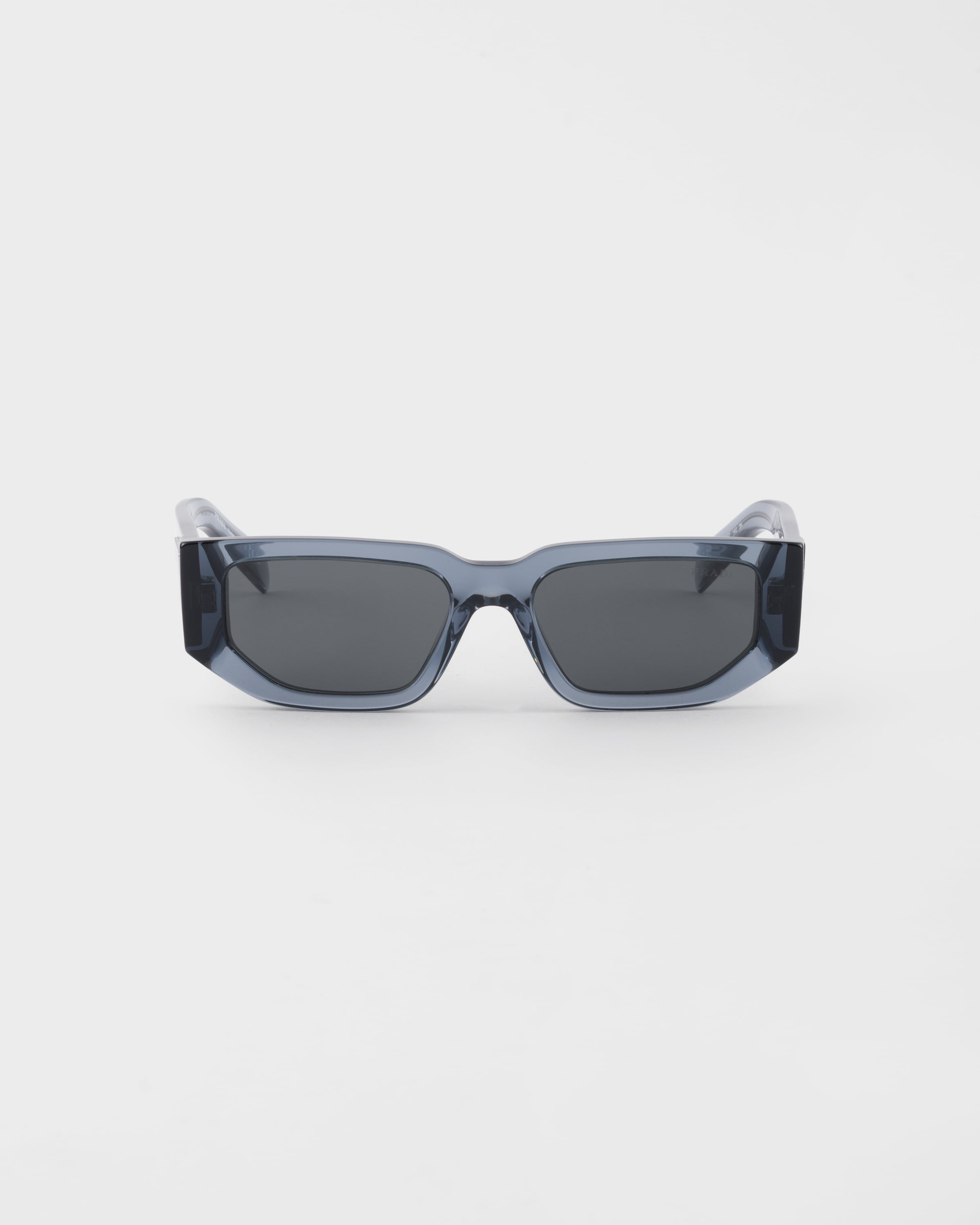 Slate Gray Lenses Sunglasses With Triangle Logo | PRADA
