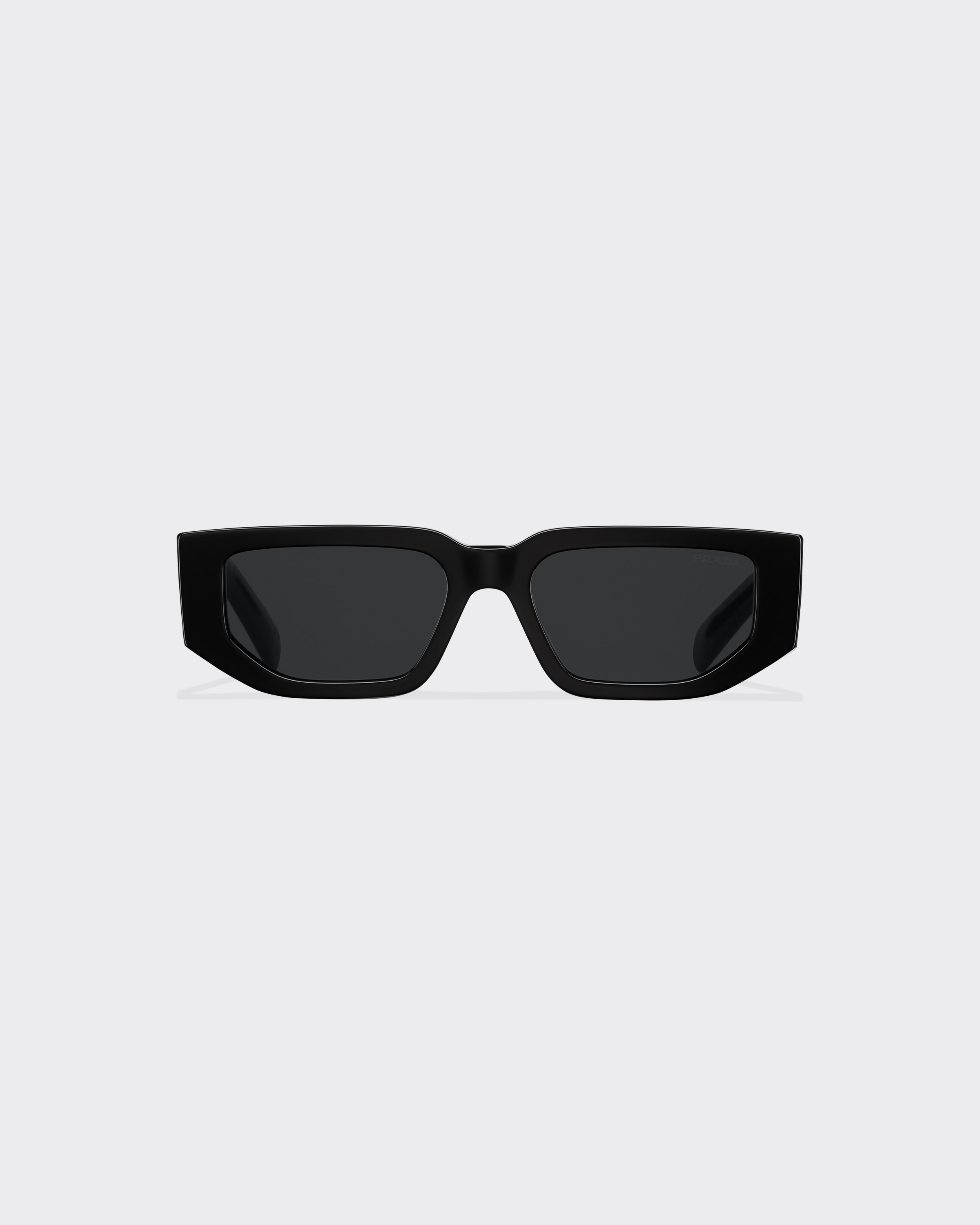 Slate Gray Lenses Sunglasses With Triangle Logo | PRADA