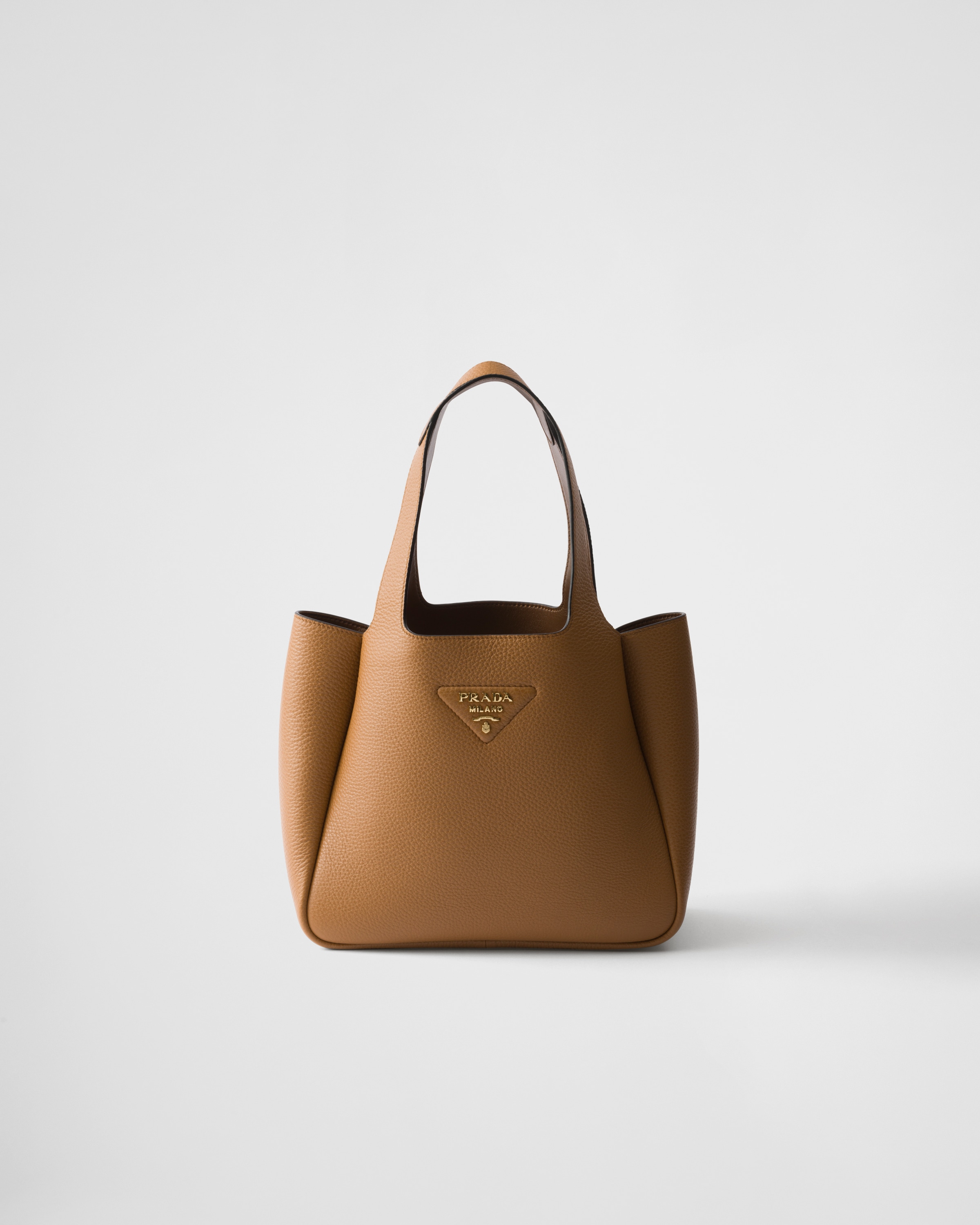 キャラメル スモール レザー トートバッグ | PRADA