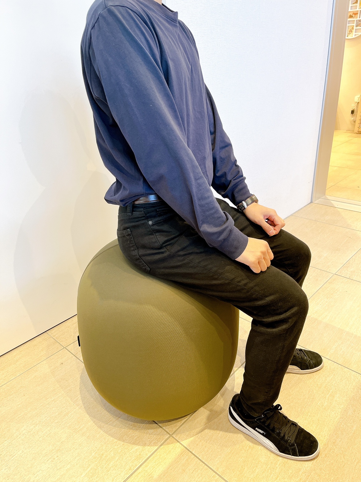 アンドメディカル MALLOW (マロウ) バランスボール 椅子 (カーキ)